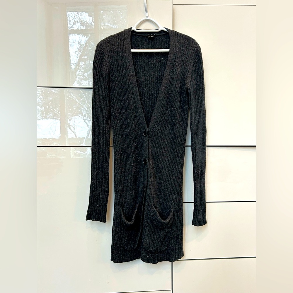 Theory long cardigan size small